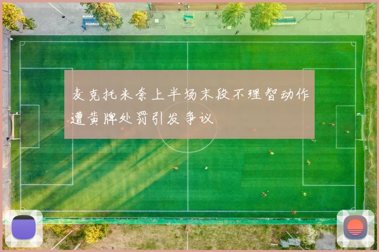 麦克托米奈上半场末段不理智动作遭黄牌处罚引发争议